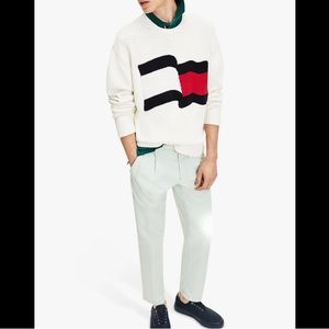 Tommy Hilfiger big flag knit jumper knit in ivory
